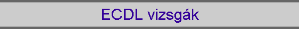 ECDL vizsgk