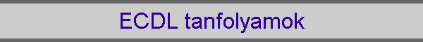 ECDL tanfolyamok