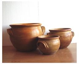 Gömböc bordásfüles kaspó